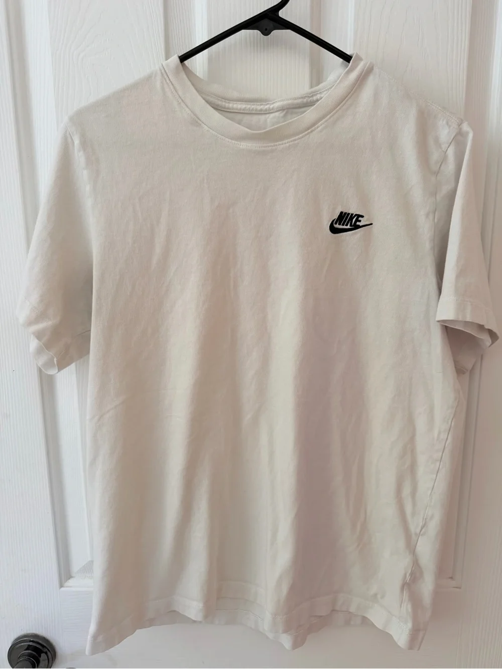 Nike White Short-Sleeve Logo T-Shirt - Men's sz Large